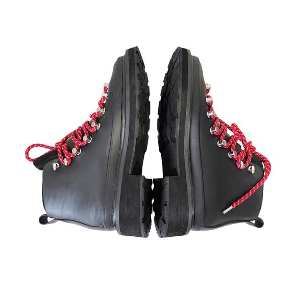 RAG & BONE Compass Rubber Hiking Rain Booties in Black Size 6 - Picture 12 of 16